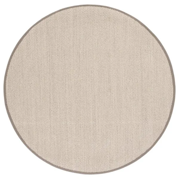 Natural Weave Solid Bordered Area Rug