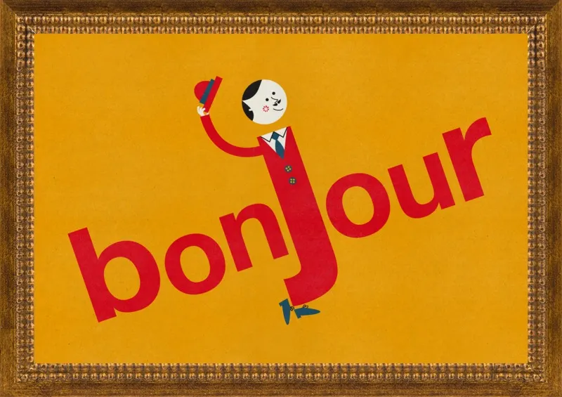 Bonjour by Blanca Gómez for Artfully Walls
