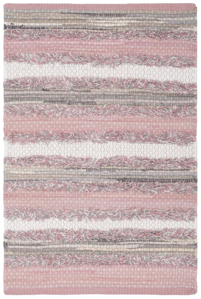 Arlo Home Hand Woven Area Rug, MTK951D, Pink/Multi,  2' 6" X 4'