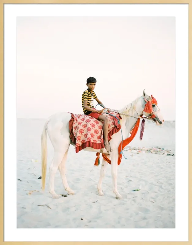 Boy on Horse by Andrew Jacona for Artfully Walls