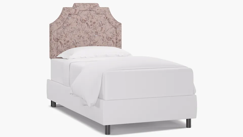 Art Deco Headboard, Blush Aviary, Twin