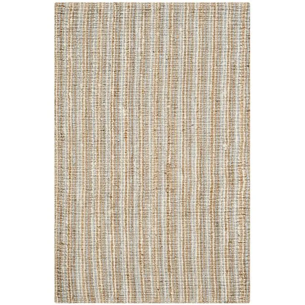 Natural Weave Chunky Stripe Two-Tone Area Rug
