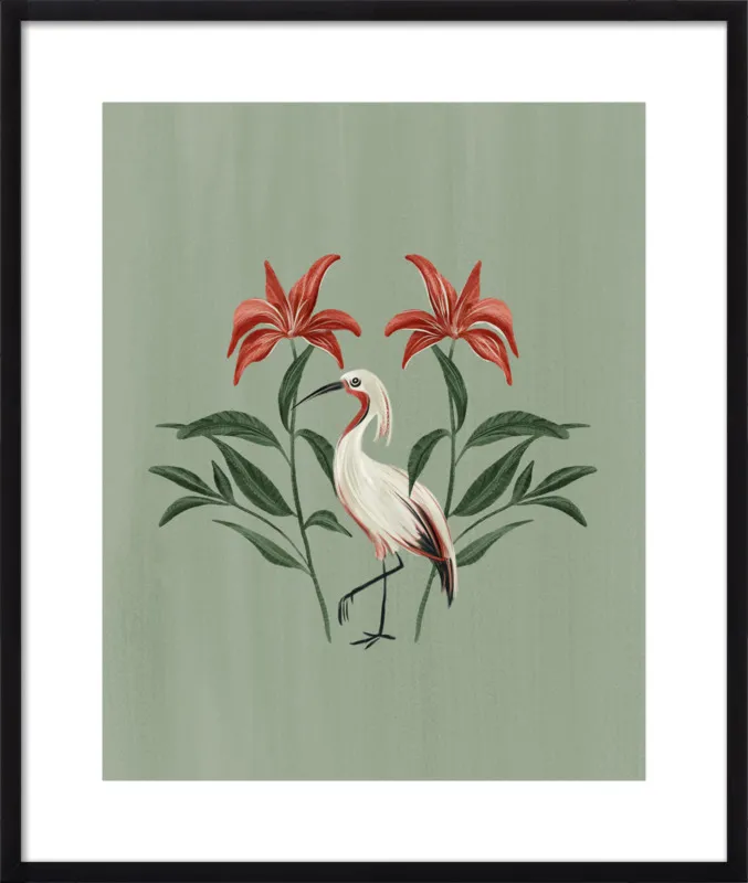 Tropical Crane by Nancy Noreth for Artfully Walls