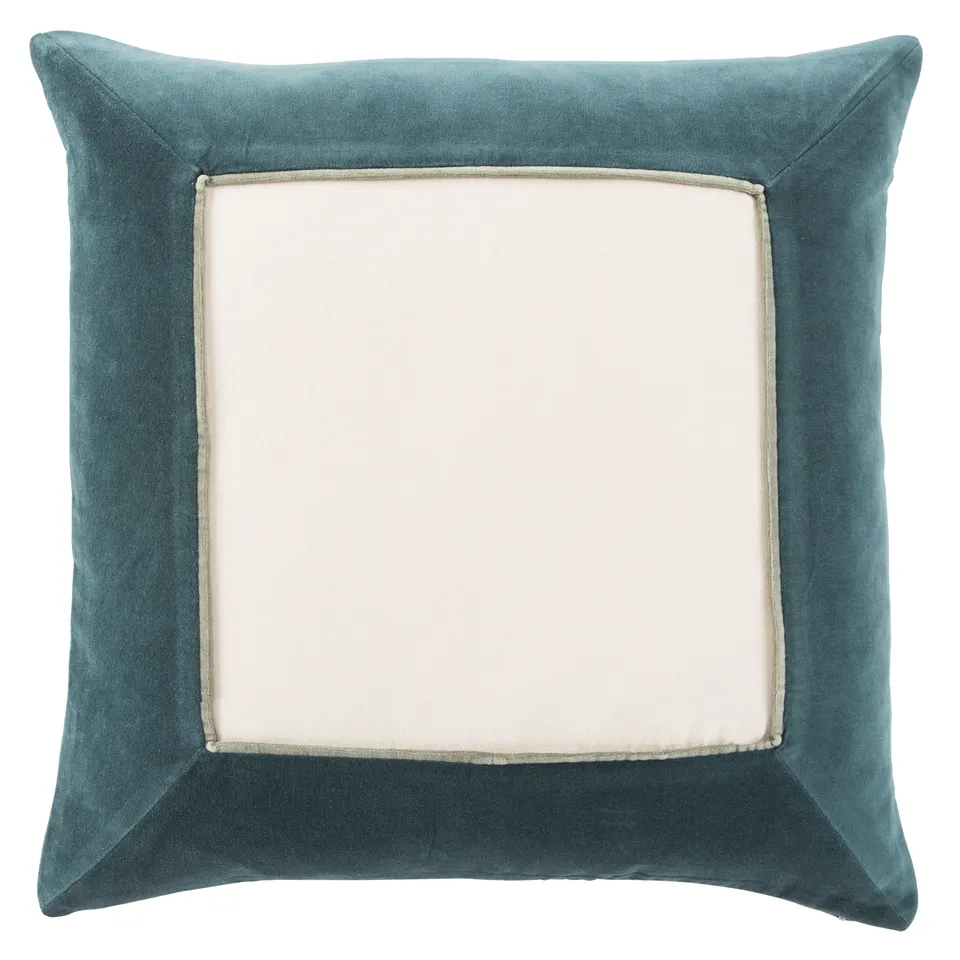 Design (US) Teal Cream 22"X22" Pillow