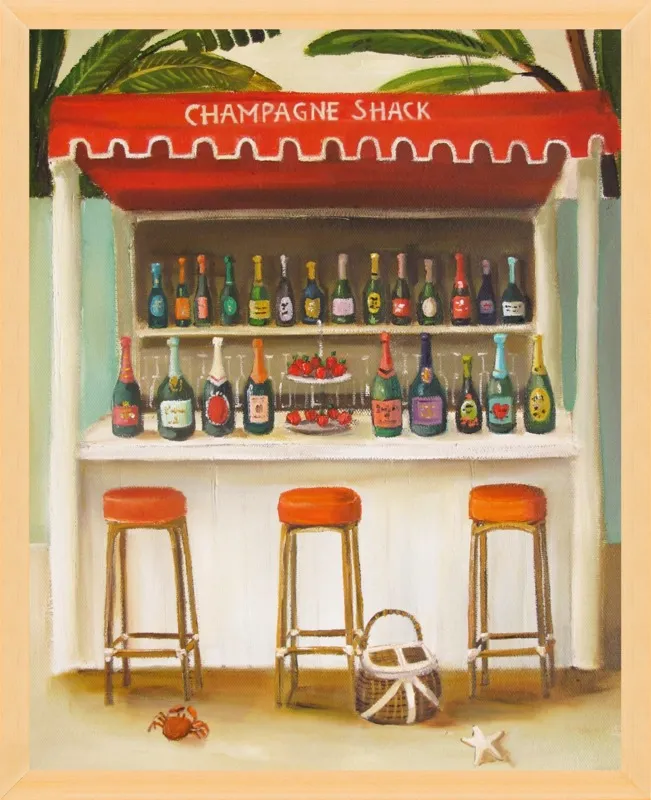 Champagne Shack by Janet Hill for Artfully Walls