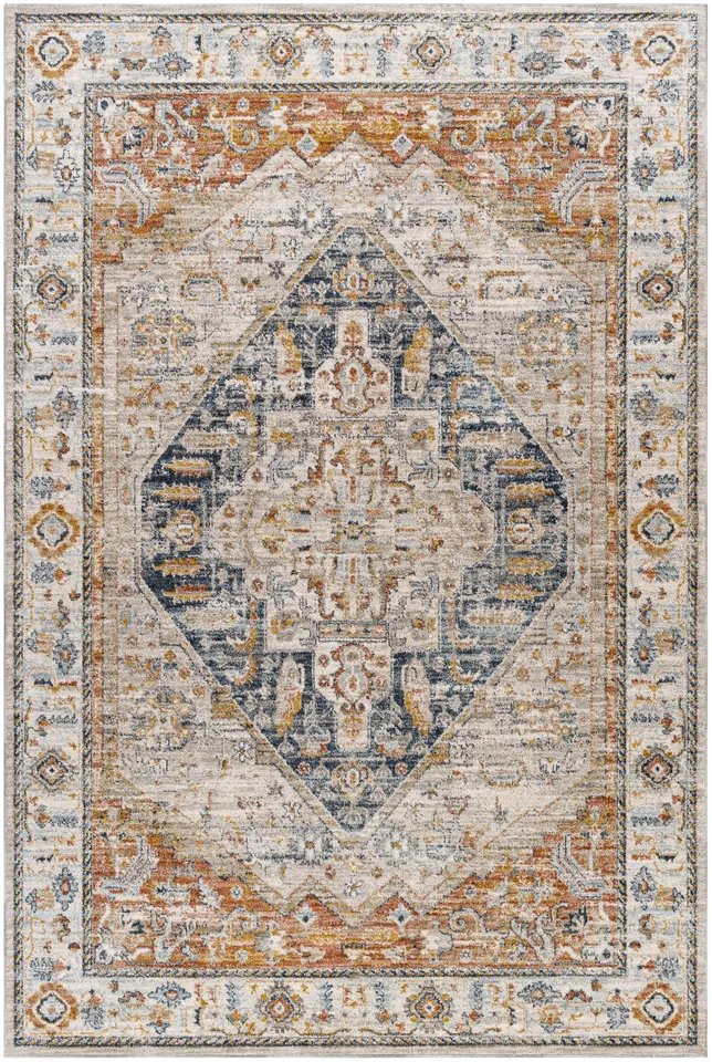 Beckham Beige Indoor 9' x 12'2" Machine Woven Rug
