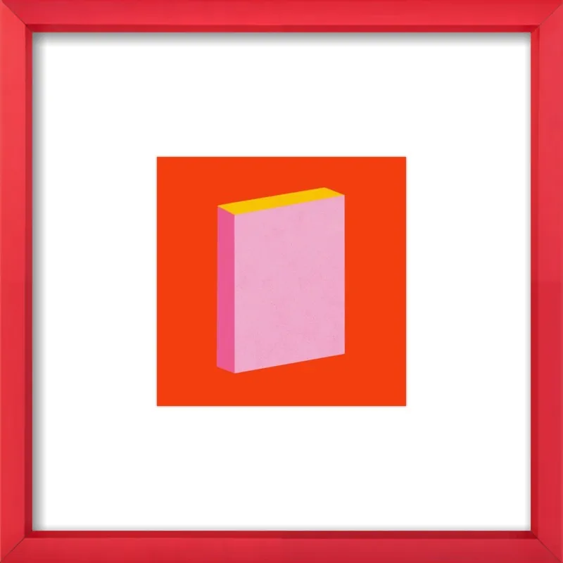 Color Books 3, Scarlet, Pink & Gold by Jessica Poundstone for Artfully Walls