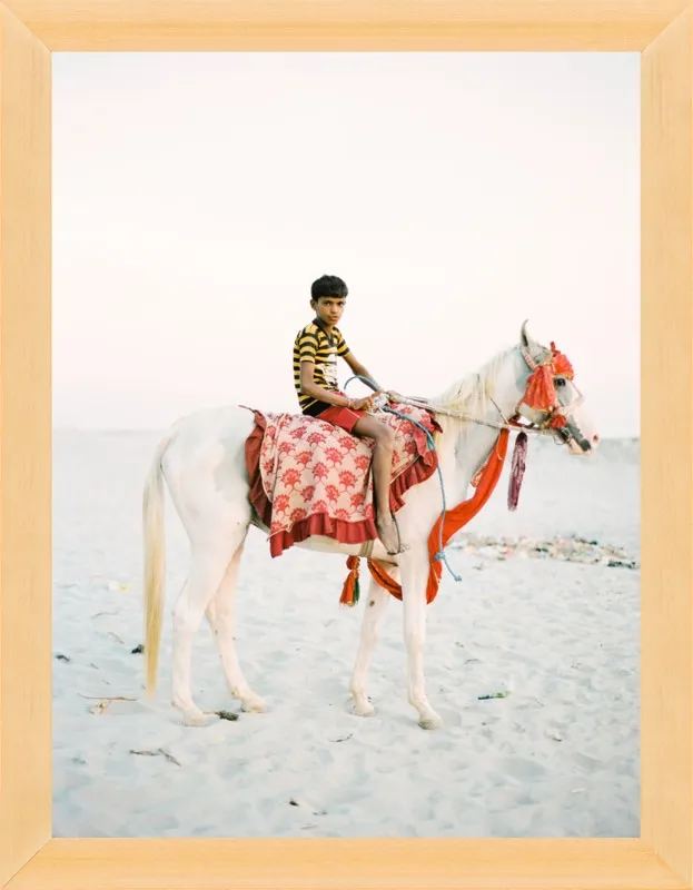 Boy on Horse by Andrew Jacona for Artfully Walls