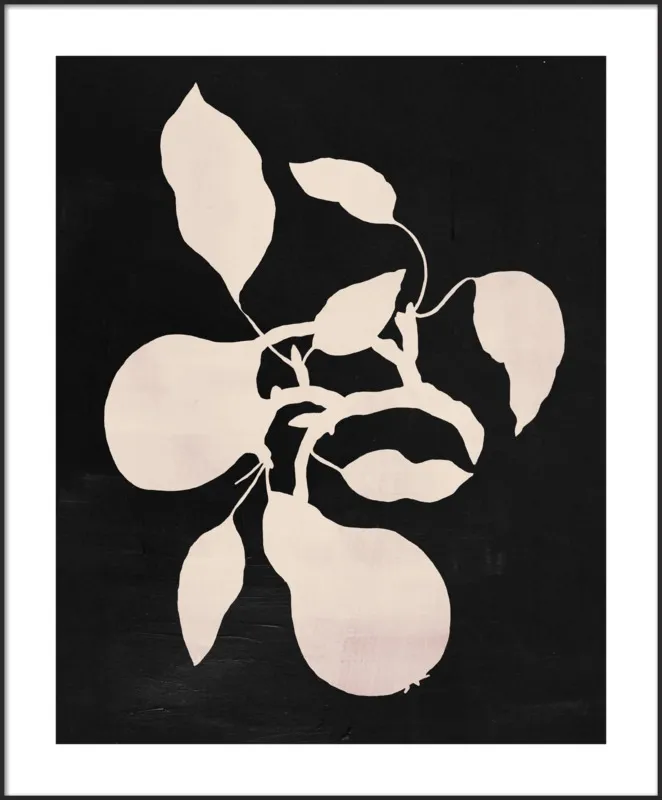 pears black and white by Ruti Shaashua for Artfully Walls
