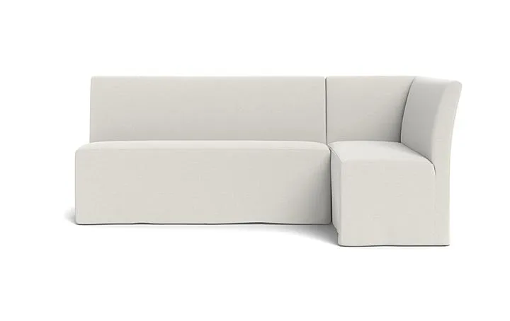 Dorian Slipcovered Right Banquette