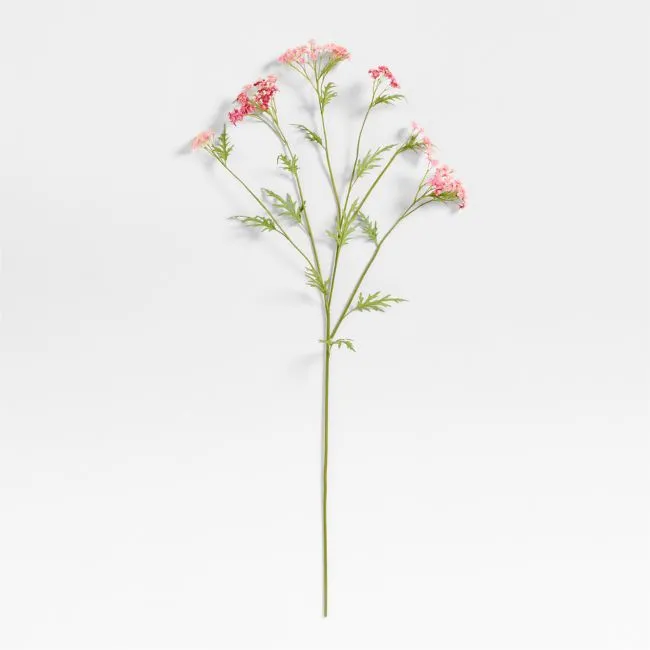 Faux Pink Cow Parsley Stem 43"