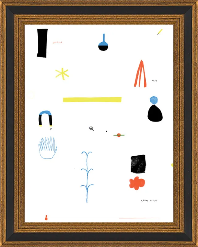 Working hard by playing around  by Agata Królak for Artfully Walls