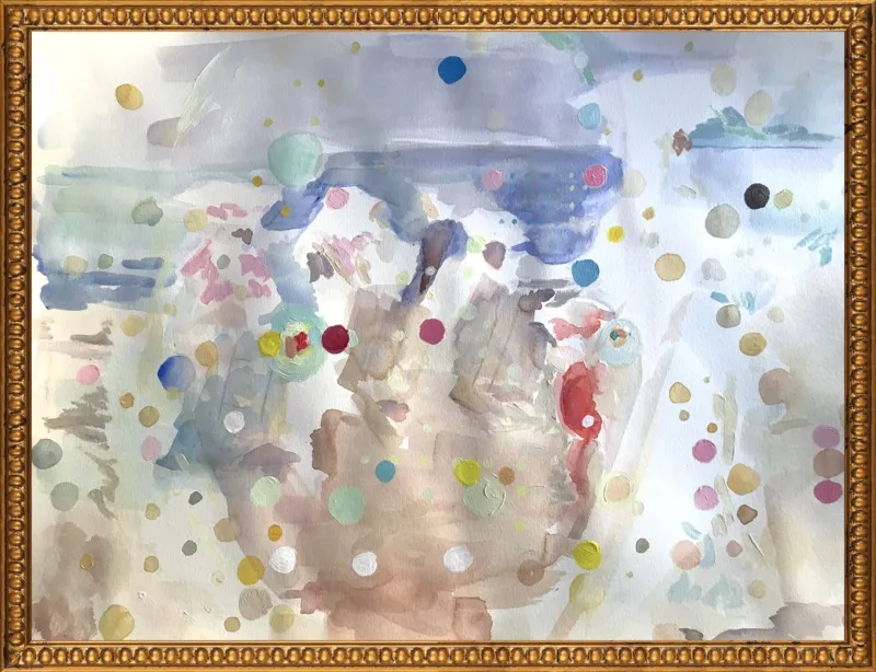 Beach scene (from memory)  by Hannah Dean for Artfully Walls