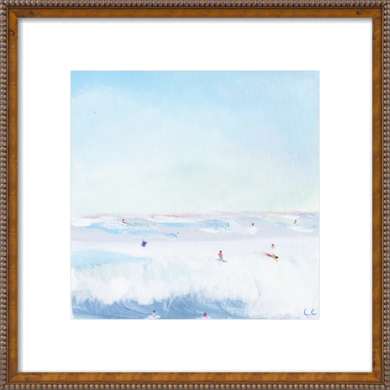 Soft Blue Surf  by Caroline Chriss  for Artfully Walls