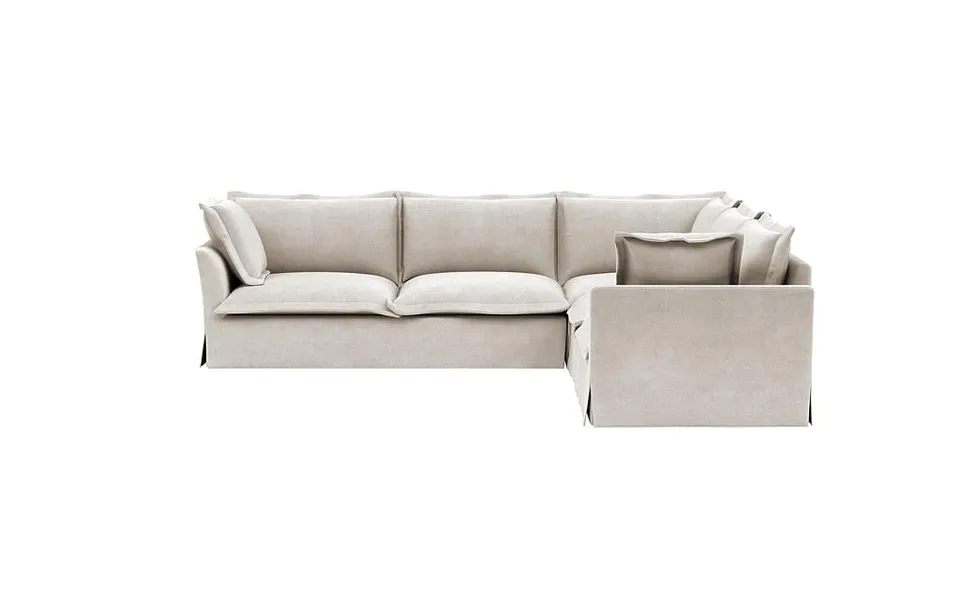 Skylar Slipcovered Corner 4-Seat Sectional Sofa