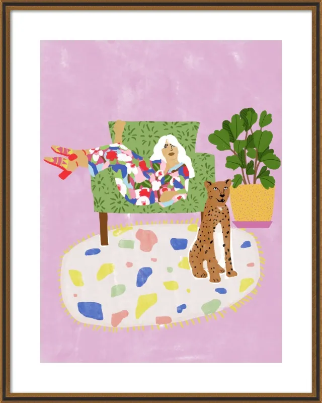 Lady and her tiger by Alja Horvat for Artfully Walls