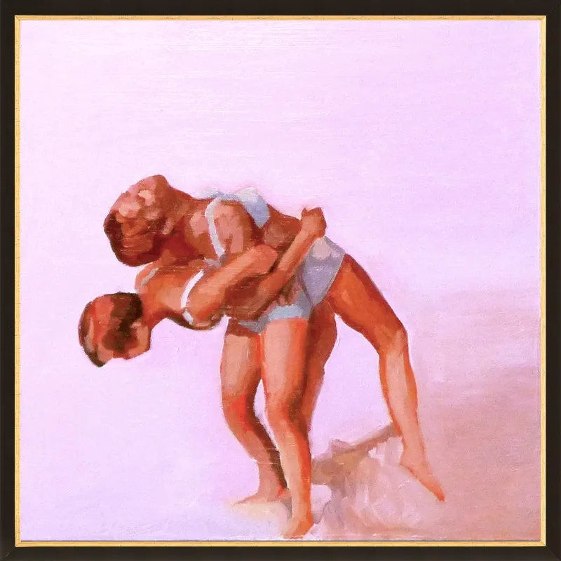 wrestling by Mary Sinner for Artfully Walls