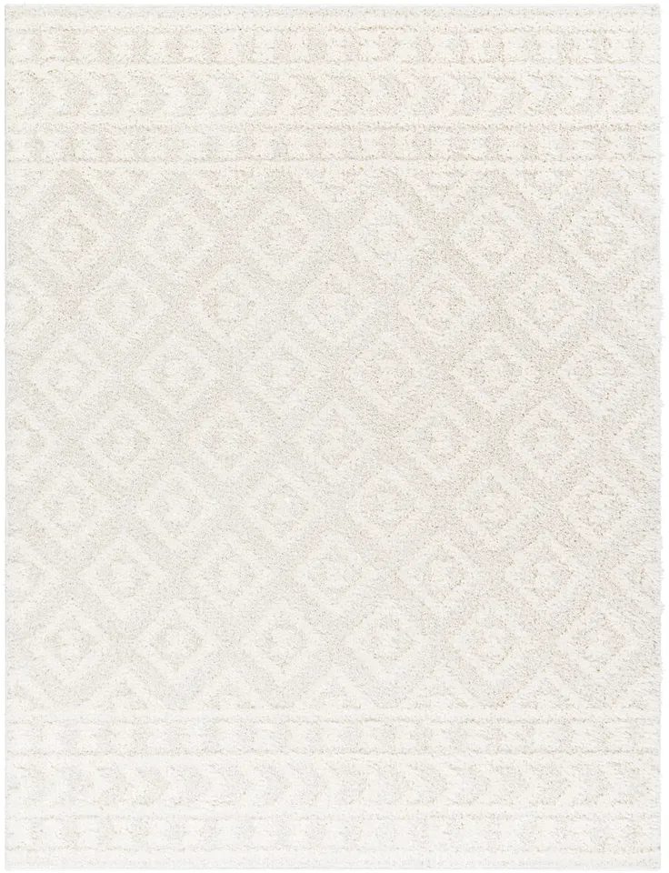 Rodos Beige Indoor 6'7" x 9' Machine Woven Rug