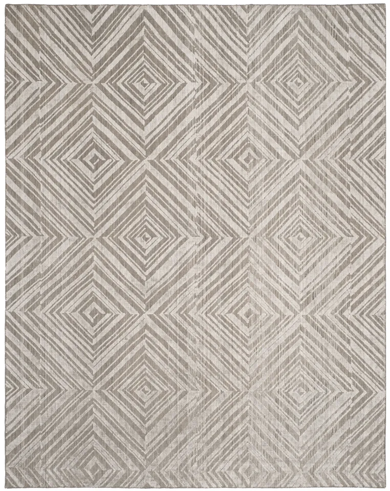 Arlo Home Hand Loomed Area Rug, MIR852A, Grey,  6' X 9'