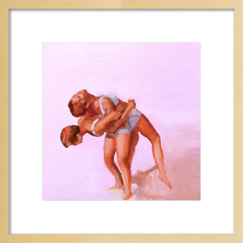wrestling by Mary Sinner for Artfully Walls