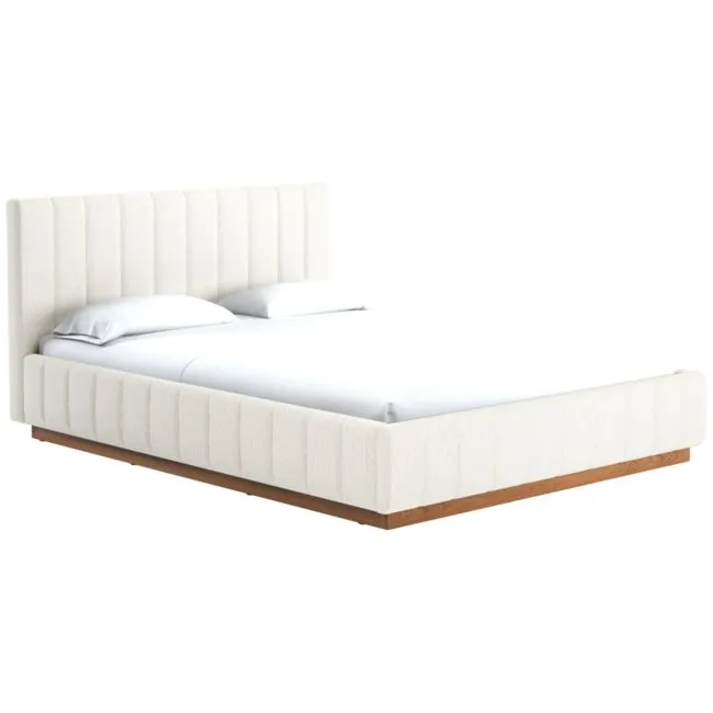 Forte Queen Bed with Natural Base Wooly Sand