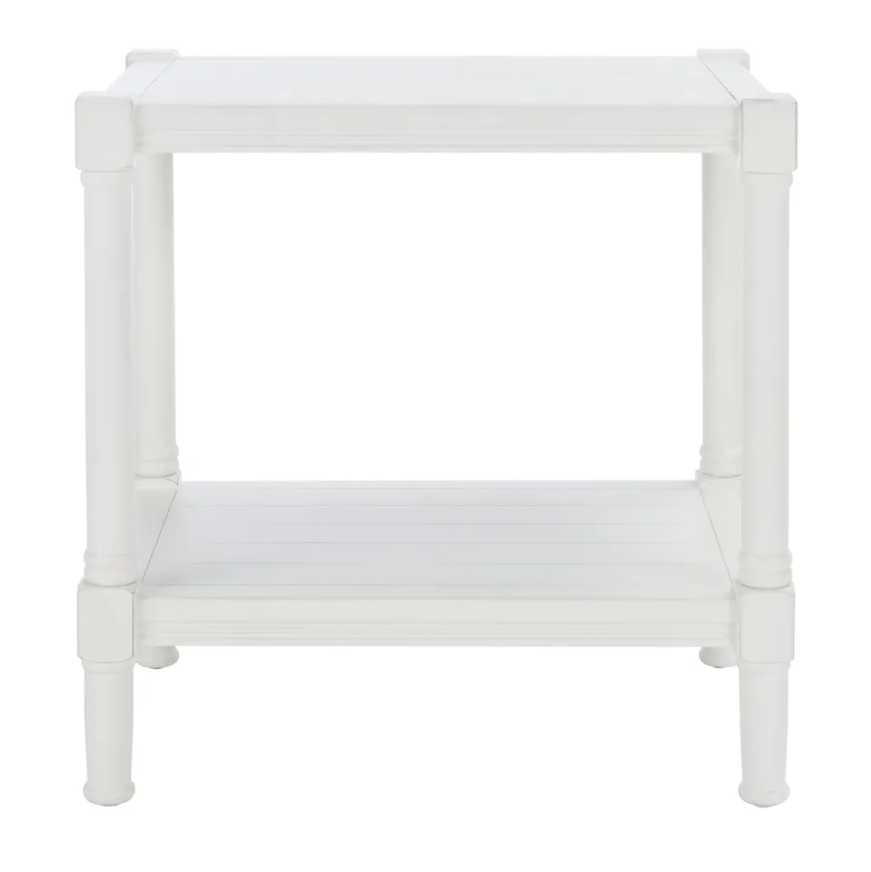 Rafiki Rectangle Accent Table - Distressed White