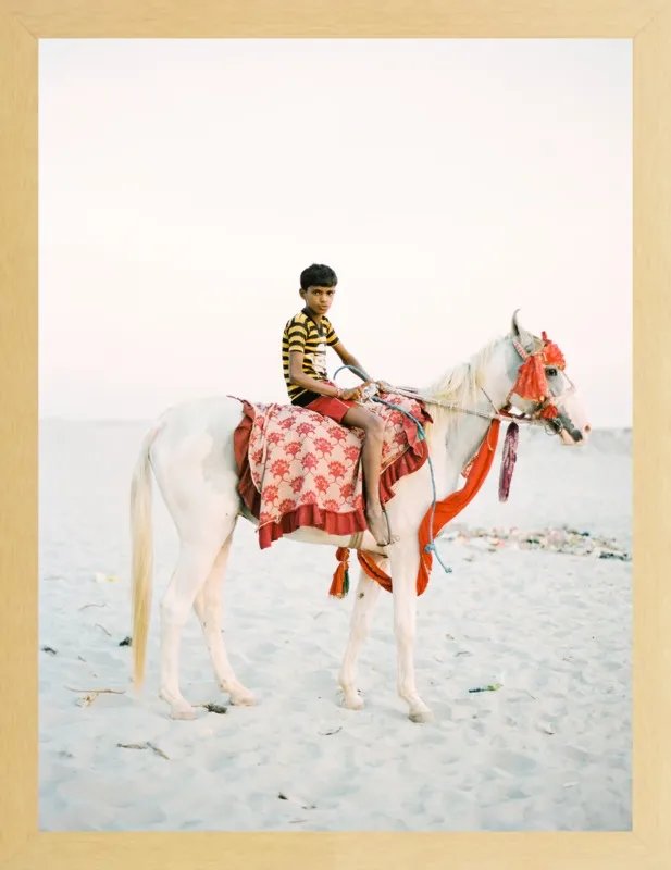 Boy on Horse by Andrew Jacona for Artfully Walls