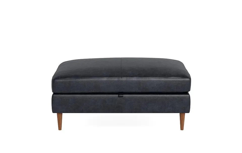 Sloan Leather Storage Ottoman