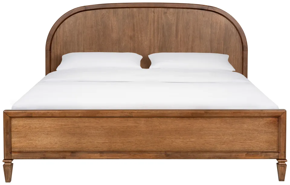 Safavieh Couture Mandie Wood Bed, Light Brown, Queen