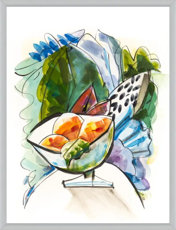 Still life with oranges by Becky Aubry for Artfully Walls