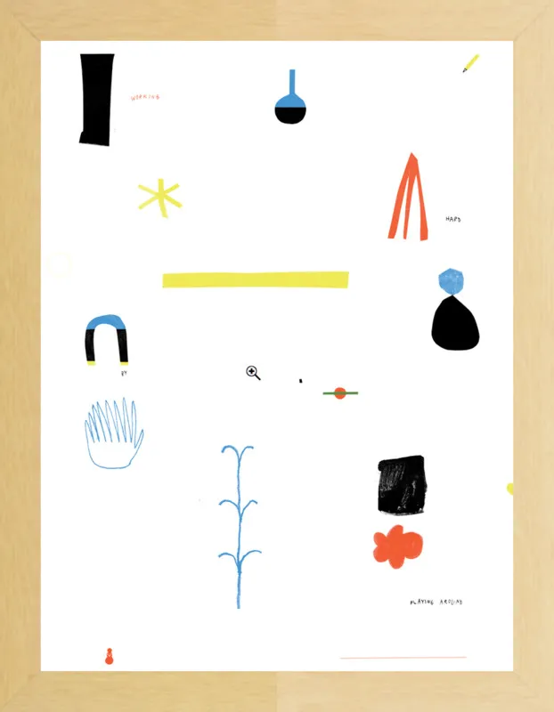 Working hard by playing around  by Agata Królak for Artfully Walls
