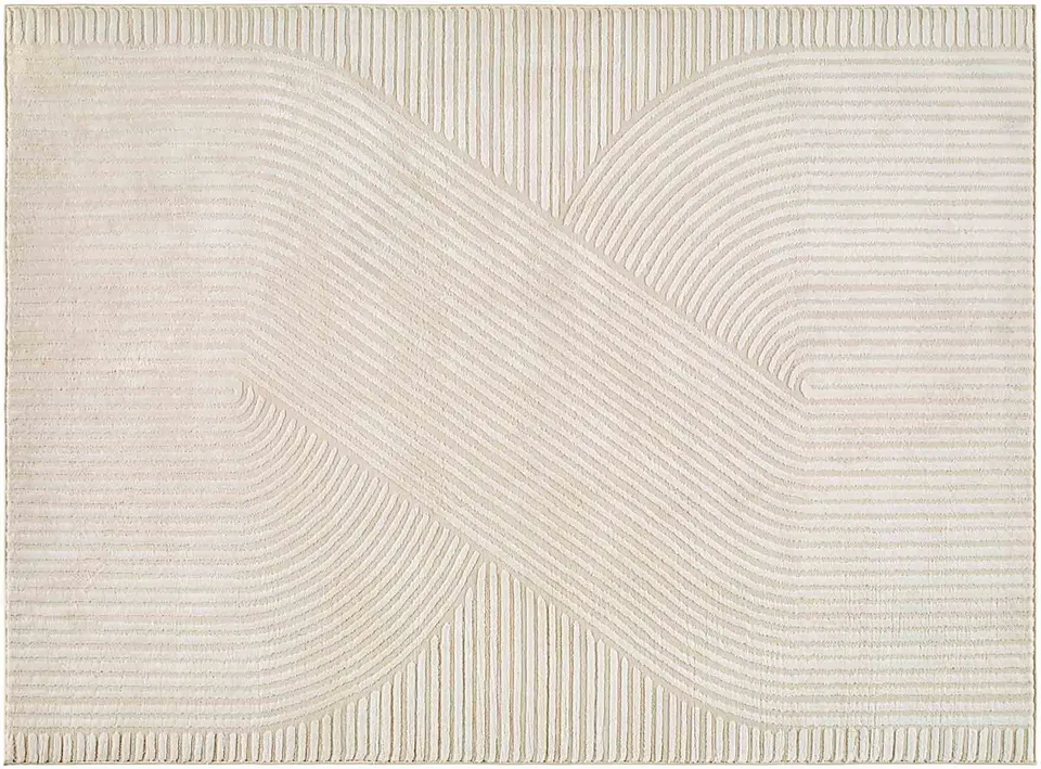 Maren Machine Washable Rug - Ecru / 2'6" x 8'