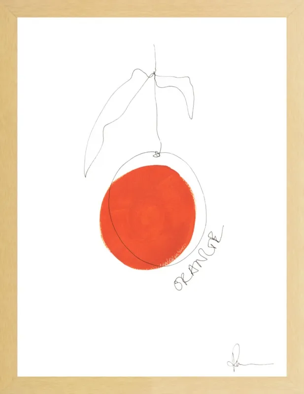 Orange by Polly Mann for Artfully Walls