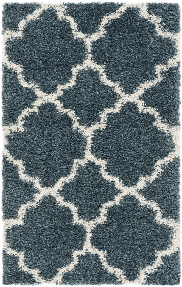 Arlo Home Woven Area Rug, SGH282L, Slate Blue/Ivory,  2' 3" X 3' 9"