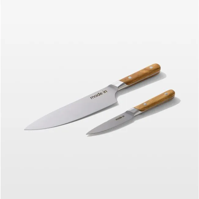 Made In Olivewood 2-Piece Knife Set