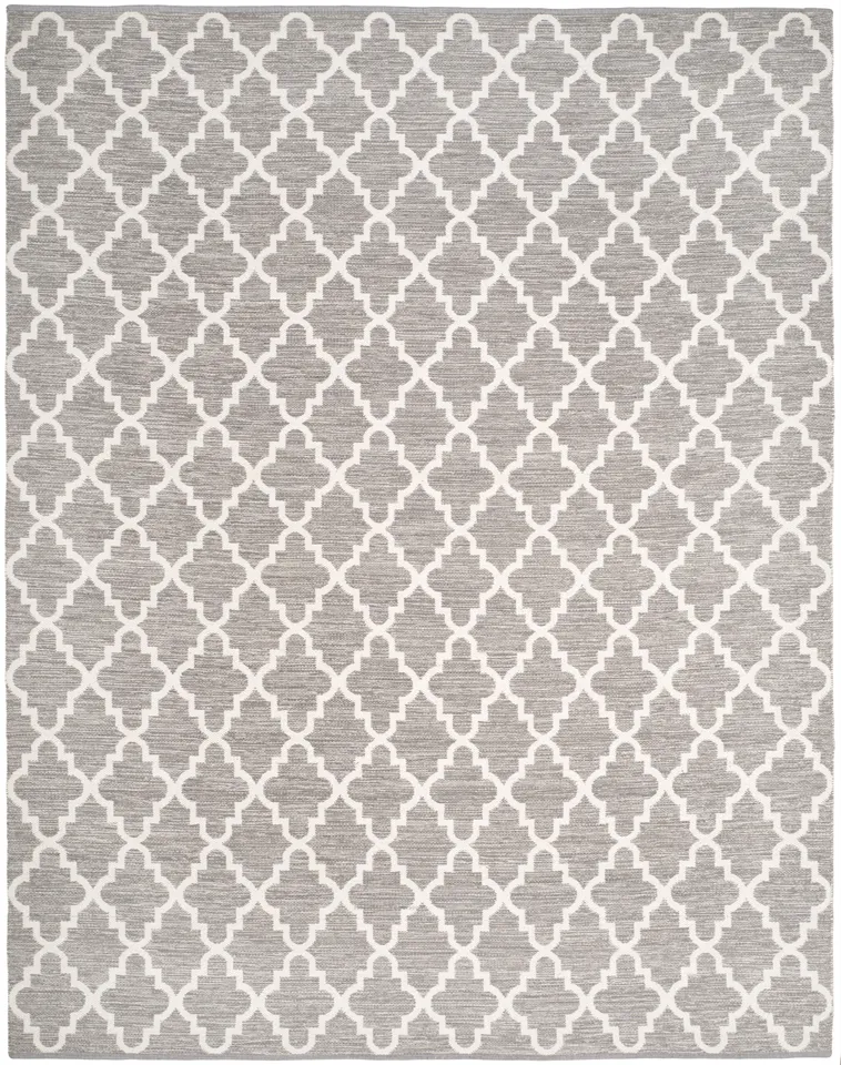 Arlo Home Hand Woven Area Rug, MTK810A, Grey/Ivory,  10' X 14'