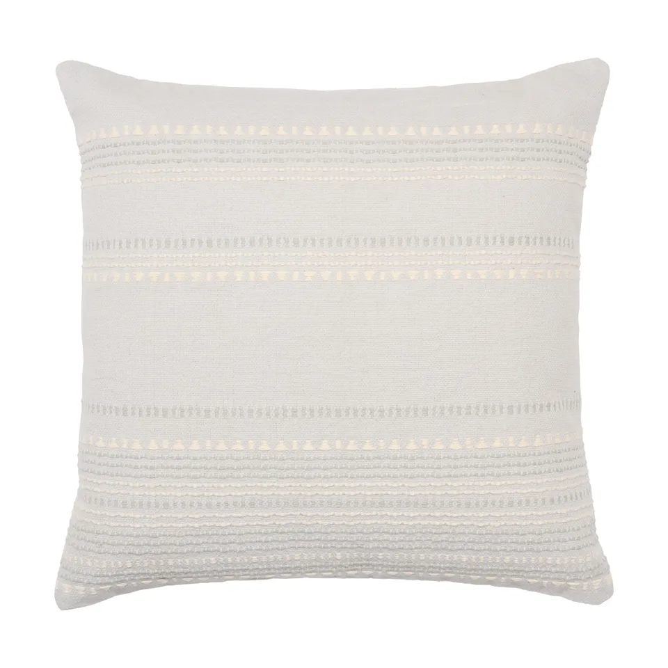 Velika SNH02 Handmade Striped Light Blue And Light Blue Pillow Cover (24")