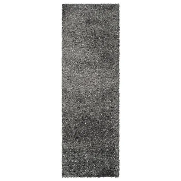 Cozy Shag Solid Neutral Area Rug