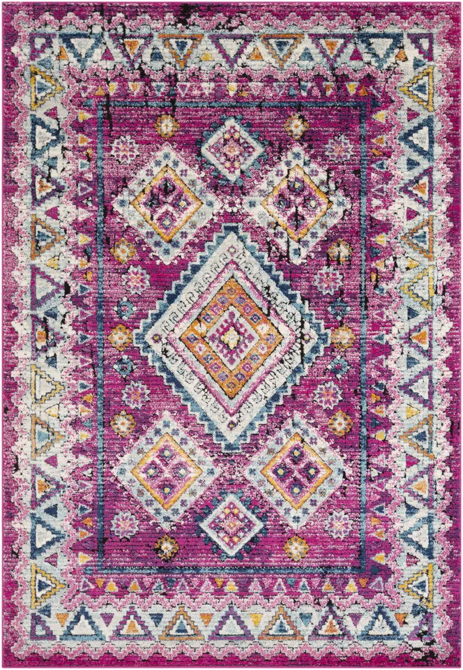 Dersim Pink Indoor 2' x 3' Machine Woven Rug