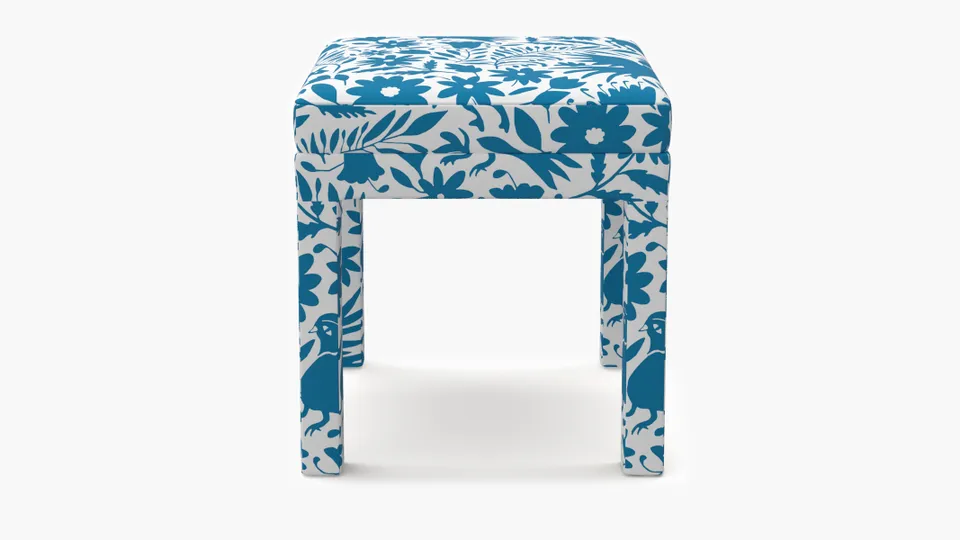 Parsons Ottoman, Cerulean Frida