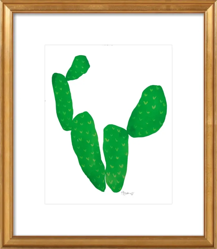 Green Cacti by Kate Roebuck for Artfully Walls