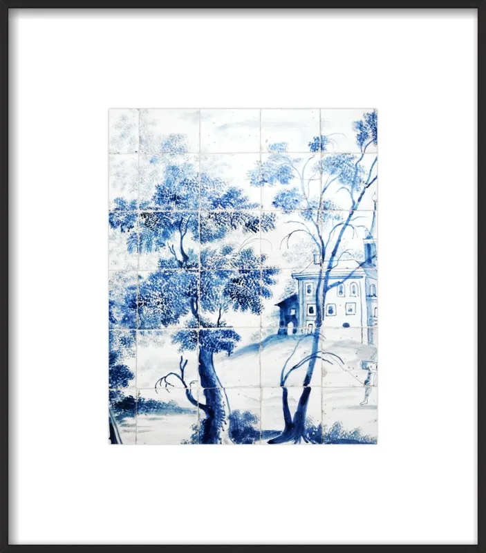 Lisbon Blue Tiles Two by Lupen Grainne for Artfully Walls