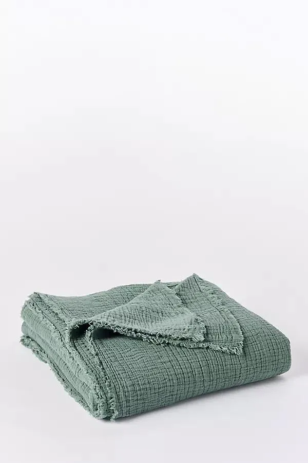 Topanga Organic Matelasse Throw Blanket