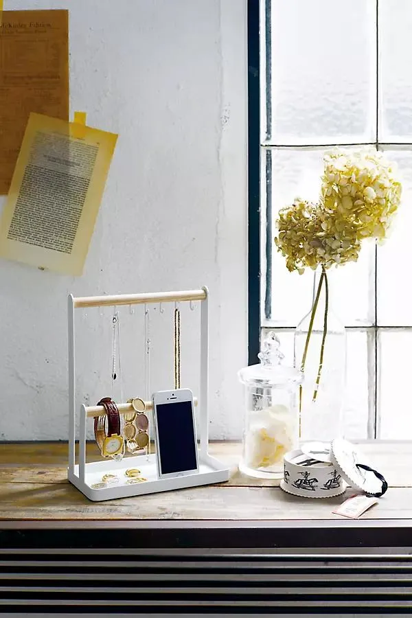 Jewelry and Accessories Wood and Metal Tiered Display