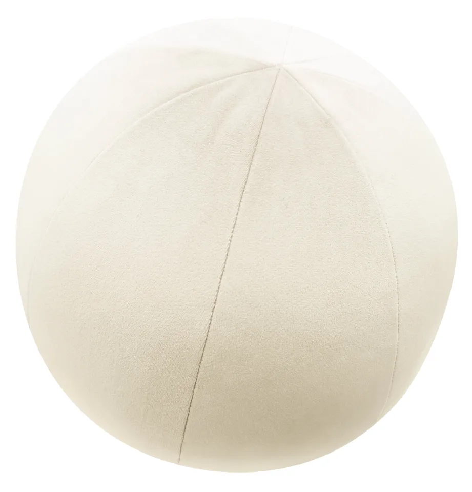THE STANDARD BALL PILLOW :: MELROSE VELVET // BONE - SWATCH 4" X 4"
