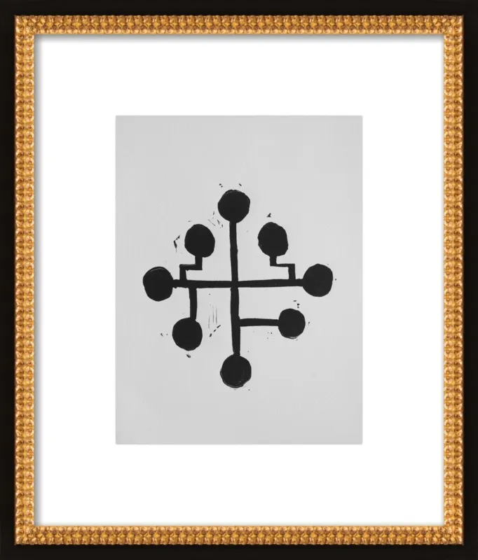 Geometric Midcentury Atomic Print by Stacy Rajab for Artfully Walls