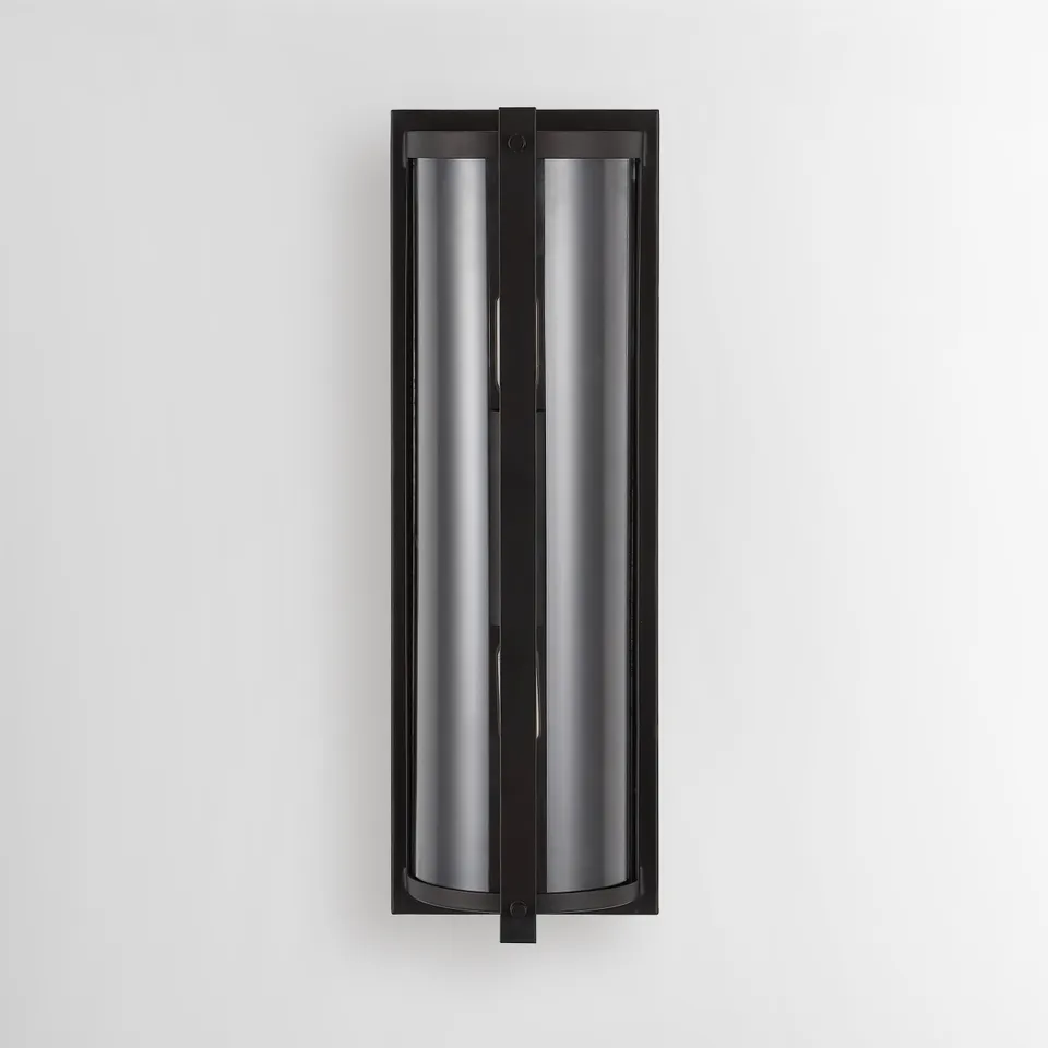 Senla 2Lt 4.75" Wall Sconce, Set Of 2 - Oil Rub Bronze / Clear