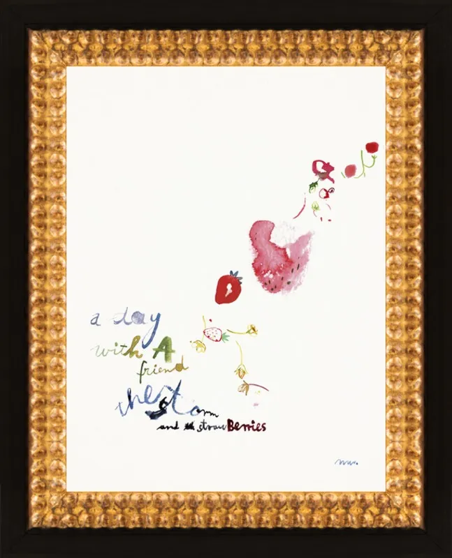 Strawberry Summer Storm by META WRABER for Artfully Walls