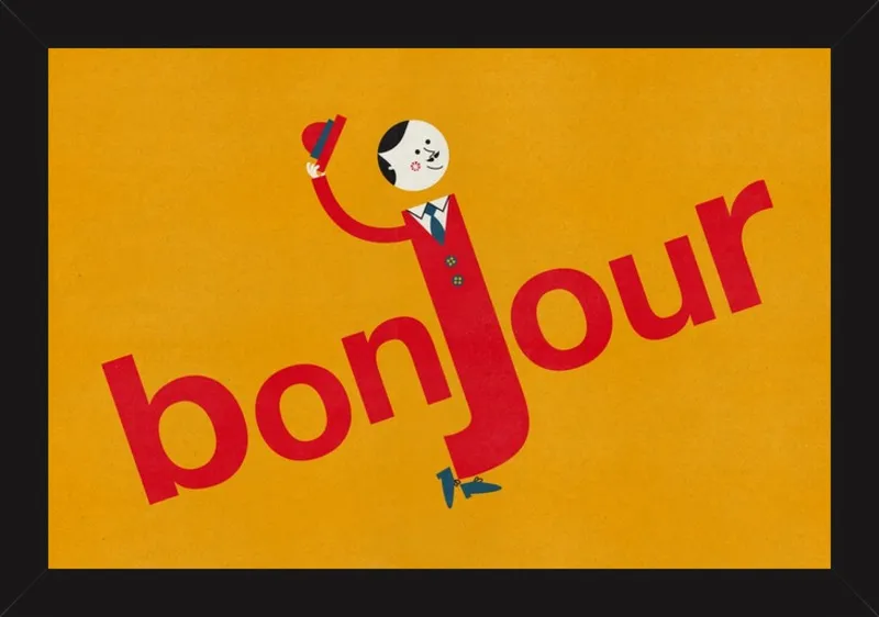 Bonjour by Blanca Gómez for Artfully Walls