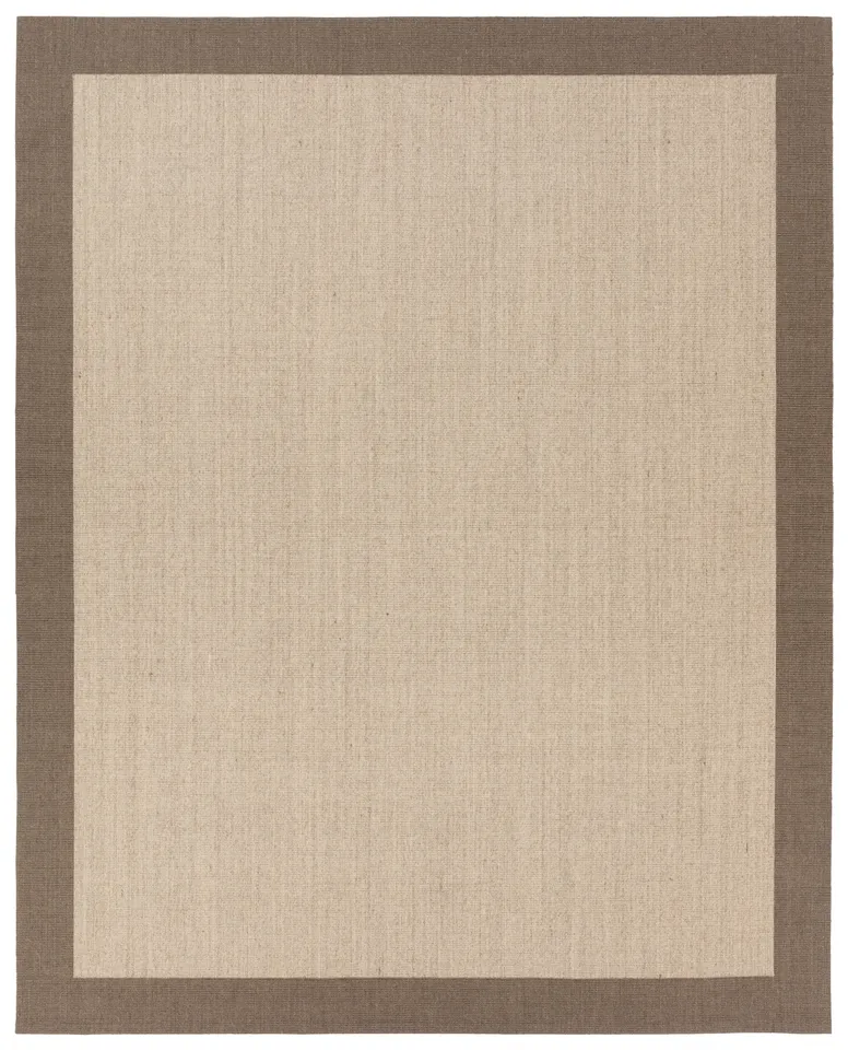 Leyar GAB02 Handmade Border Tan and Brown Area Rug (2'x3')